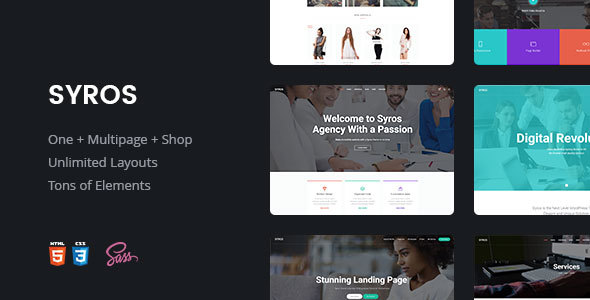 Syros 现代新颖HTML5模板-爱极客
