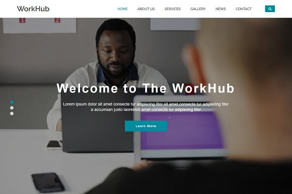 WorkHub – 商业HTML5模板-爱极客