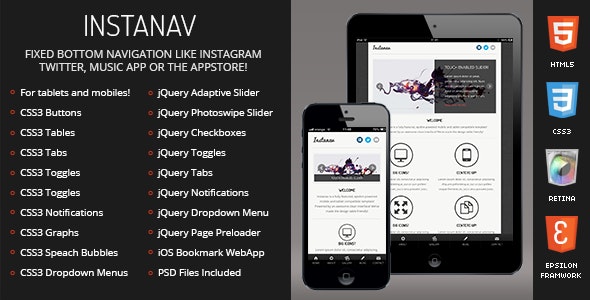 Instanav Mobile Template 手机版移动设备模板-爱极客