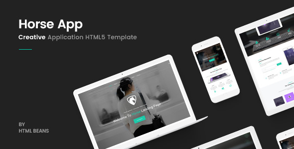 Horse App – 响应式应用HTML模板-爱极客