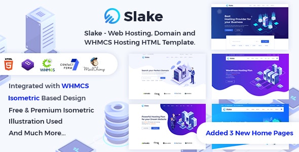 Slake – 虚拟主机WHMCS模板 – v2.0-爱极客