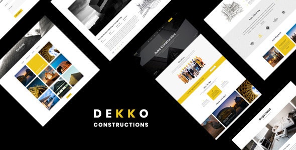 Dekko – 建筑公司HTML5模板-爱极客