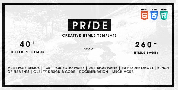 Pride – 多用途展示网站HTML5模板 – v1.5-爱极客