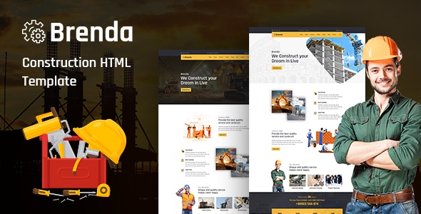 Brenda – 建筑设计工程装饰HTML5模板-爱极客