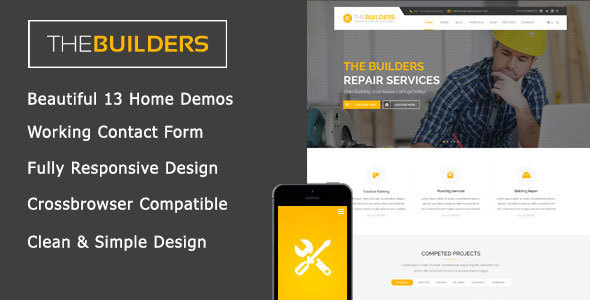 The Builders – 建筑工程HTML模板-爱极客