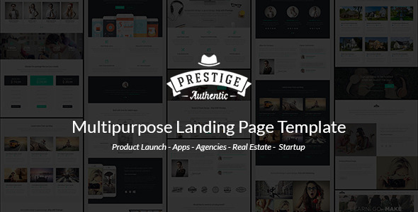 Prestige – 多用途着陆页HTML5模板-爱极客