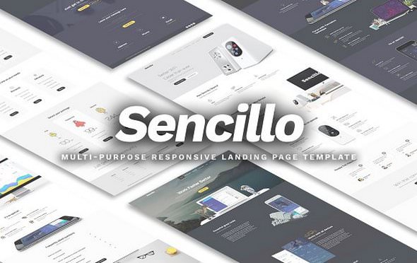 Sencillo – 多用途HTML模板-爱极客