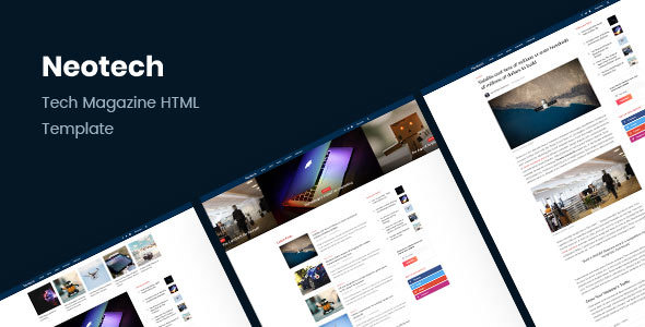Neotech v1.1 – 新闻杂志HTML模板-爱极客