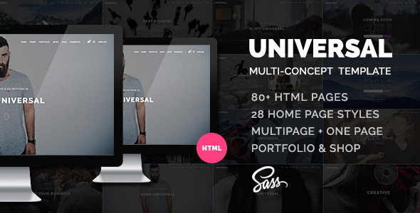 Universal v1.1 – 智能多用途HTML5模板-爱极客