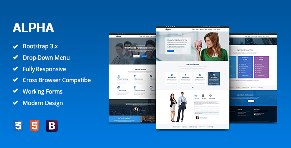 Alpha – 商业咨询/金融服务HTML模板[失效]-爱极客