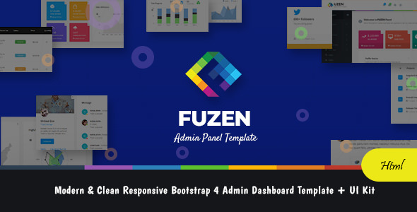 FuZEN -现代简约Bootstrap 4 + UI工具包[失效]-爱极客