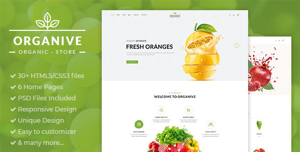 Organive v1.0 – 有机商店HTML5模板[失效]-爱极客