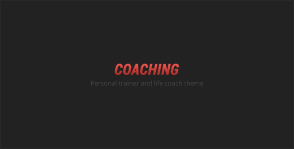 COACHING – 个人教练HTML模板-爱极客