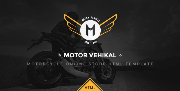 Motor Vehikal摩托车网上商店HTML模板-爱极客