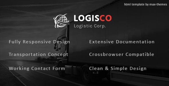 Logisco – 物流运输HTML模板-爱极客