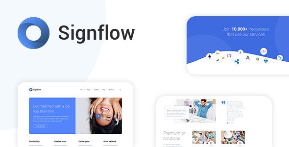 Signflow – 软件APP应用程序网站HTML5模板-爱极客