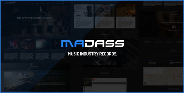 Madass – 音乐行业音乐节乐队网站HTML模板-爱极客