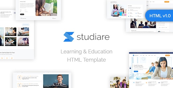 Studiare – 大学课程在线课程教育网站HTML5模板-爱极客