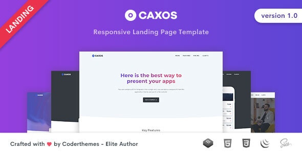 Caxos – 多用途企业商务着陆页HTML模板-爱极客