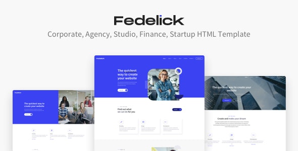 Fedelick – 代理商企业商务网站HTML模板-爱极客