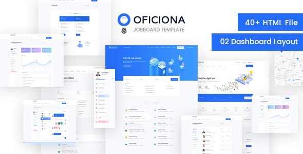 Oficiona – 招聘求职工作发布网站HTML模板 – v1.4-爱极客