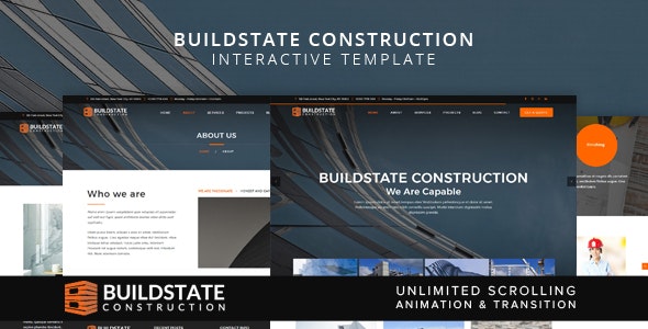 Buildstate – 建筑公司施工单位网站HTML5模板-爱极客