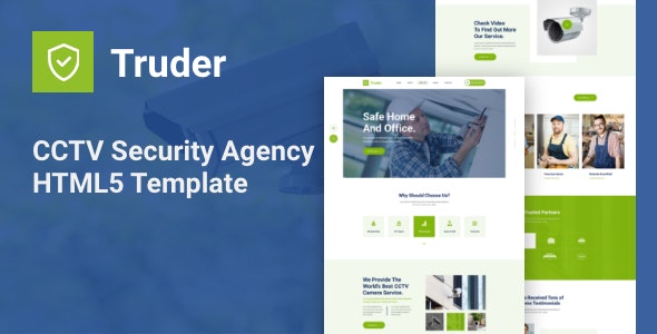 Truder – 闭路监控安全服务机构网站HTML模板-爱极客