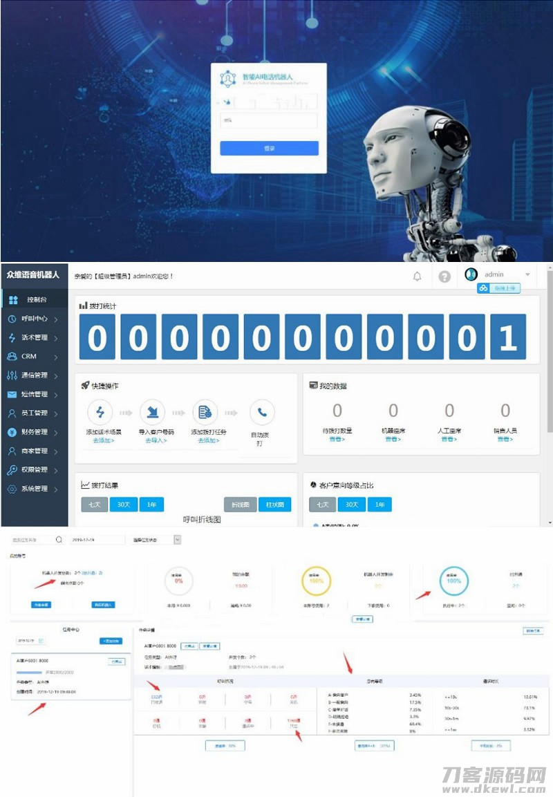 2021-05-11【电销语音机器人】完整版源码含安装教程 价值4800最新接单运营版-爱极客