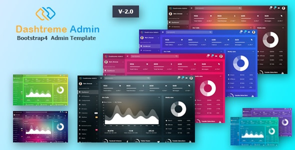 Dashtreme – 多用途 Bootstrap4 后台管理模板 – v5.0-爱极客