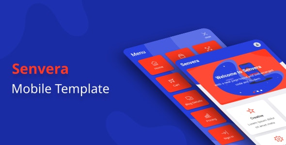 Senvera – 移动设备手机端HTML5模板-爱极客