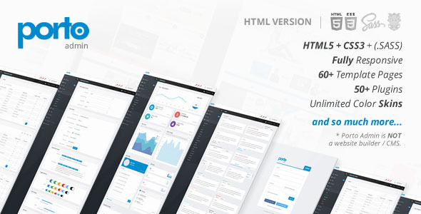 Porto Admin – 响应式后台管理HTML5 模板 – v4.0.0-爱极客