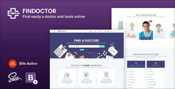 FINDOCTOR – 医生在线预约HTML模板 – v1.6-爱极客