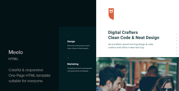 Meelo – 企业单页HTML模板-爱极客