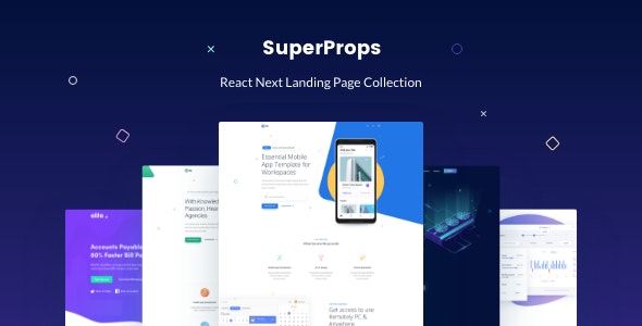 SuperProps – 响应式着陆页HTML模板 – v13.0.0-爱极客