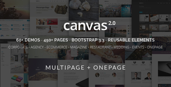 Canvas – 多用途自适应企业网站HTML模板 – v6.6.5-爱极客