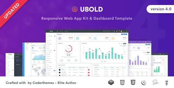 Ubold – 后台管理面板HTML5模板 – v6.1-爱极客