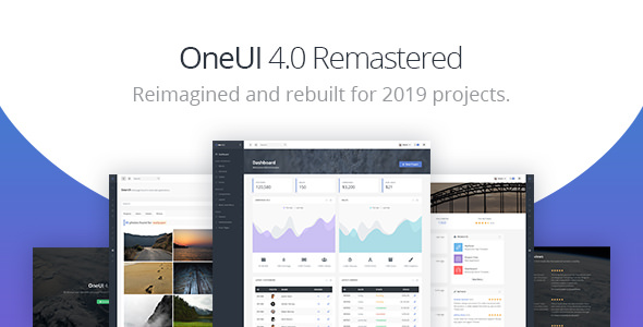 OneUI – Bootstrap 4 后台管理仪表板HTML5模板 – v5.7-爱极客